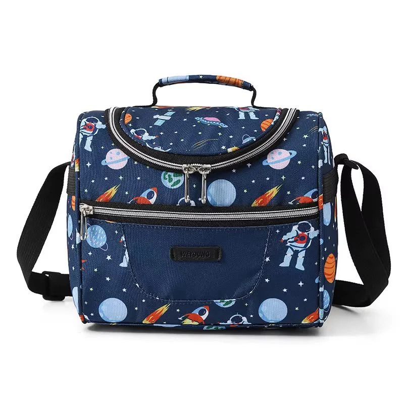 Sac isotherme enfant motif espace