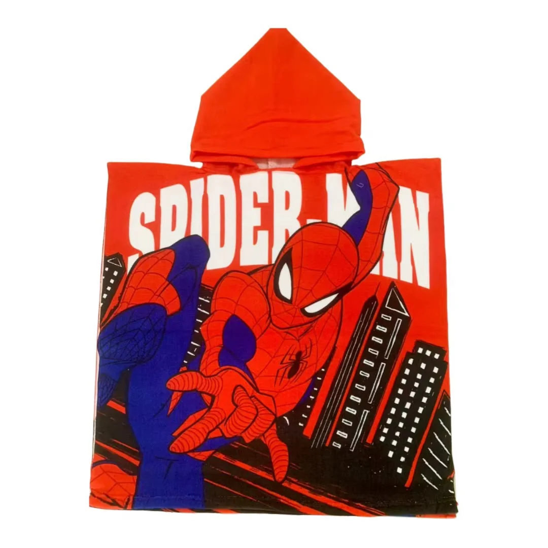 Poncho enfant Spider-Man rouge